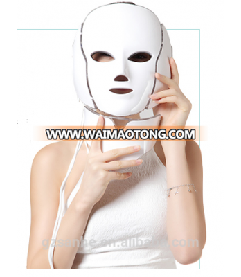 2 in 1 facial and neck Pigment Removal skin colored led face mask